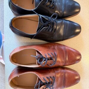 Cole Haan Men's Black and Brown Leather Oxfords